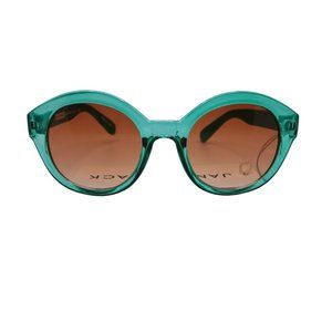 NWT Janie And Jack Cat-Eye Sunglasses Girls 0-2 Years Clear Green Tinted UV Lens